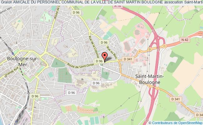 plan association Amicale Du Personnel Communal De La Ville De Saint Martin Boulogne Saint-Martin-Boulogne