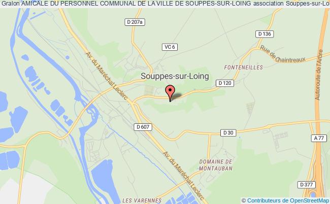 plan association Amicale Du Personnel Communal De La Ville De Souppes-sur-loing Souppes-sur-Loing