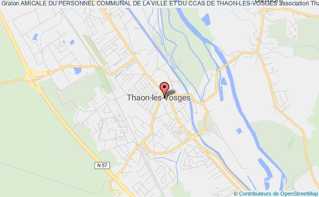 plan association Amicale Du Personnel Communal De La Ville Et Du Ccas De Thaon-les-vosges Thaon les Vosges
