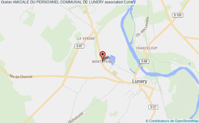plan association Amicale Du Personnel Communal De Lunery Lunery