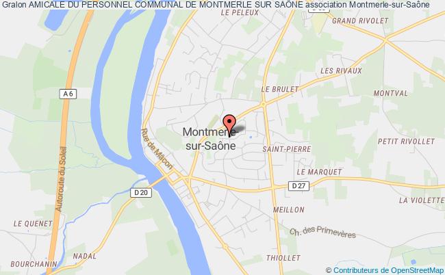 plan association Amicale Du Personnel Communal De Montmerle Sur SaÔne Montmerle-sur-Saône