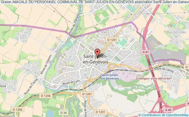 plan association Amicale Du Personnel Communal De Saint-julien-en-genevois Saint-Julien-en-Genevois