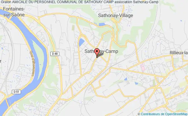 plan association Amicale Du Personnel Communal De Sathonay Camp Sathonay-Camp