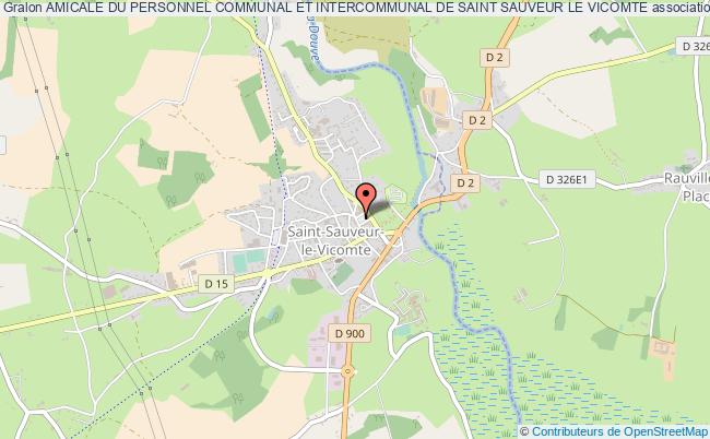plan association Amicale Du Personnel Communal Et Intercommunal De Saint Sauveur Le Vicomte Saint-Sauveur-le-Vicomte