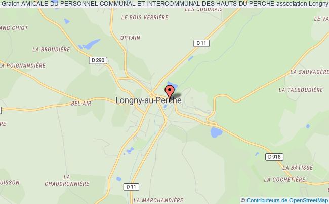 plan association Amicale Du Personnel Communal Et Intercommunal Des Hauts Du Perche Longny les Villages