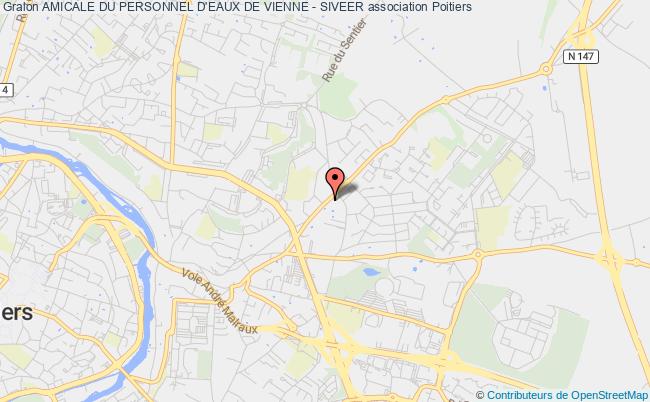 plan association Amicale Du Personnel D'eaux De Vienne - Siveer Poitiers