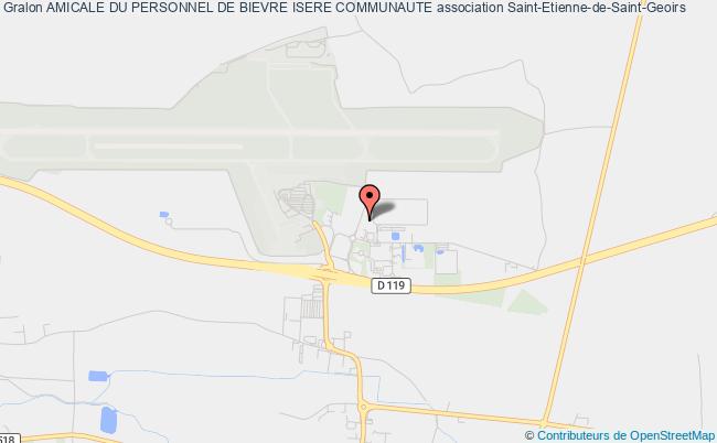 plan association Amicale Du Personnel De Bievre Isere Communaute Saint-Étienne-de-Saint-Geoirs