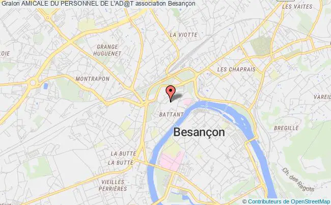 plan association Amicale Du Personnel De L'ad@t Besançon