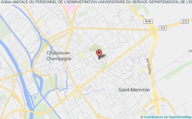 plan association Amicale Du Personnel De L'administration Universitaire Du Service DÉpartemental De L'Éducation De La Marne Châlons-en-Champagne