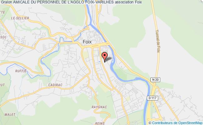 plan association Amicale Du Personnel De L'agglo Foix-varilhes Foix