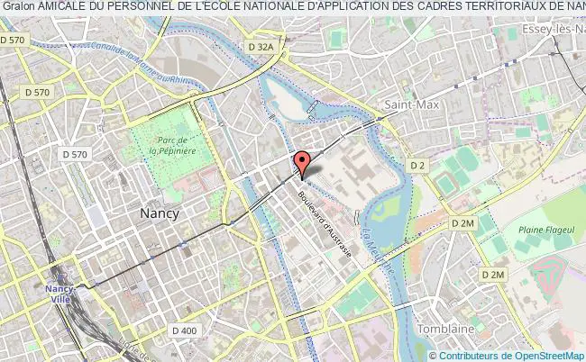 plan association Amicale Du Personnel De L'ecole Nationale D'application Des Cadres Territoriaux De Nancy Nancy