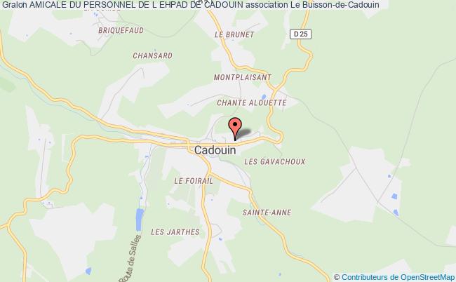 plan association Amicale Du Personnel De L Ehpad De Cadouin Buisson-de-Cadouin