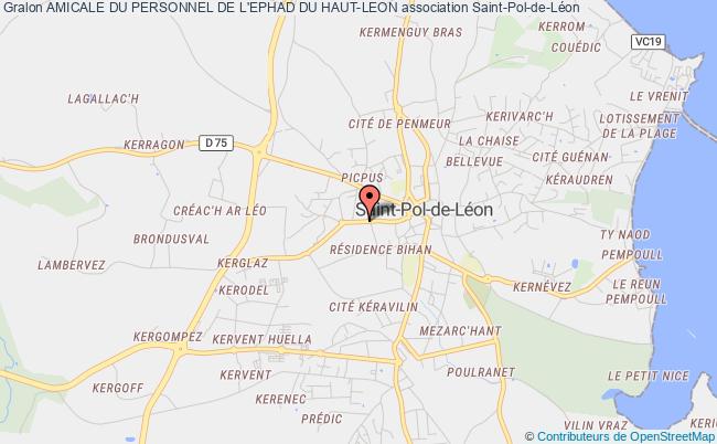 plan association Amicale Du Personnel De L'ephad Du Haut-leon Saint-Pol-de-Léon