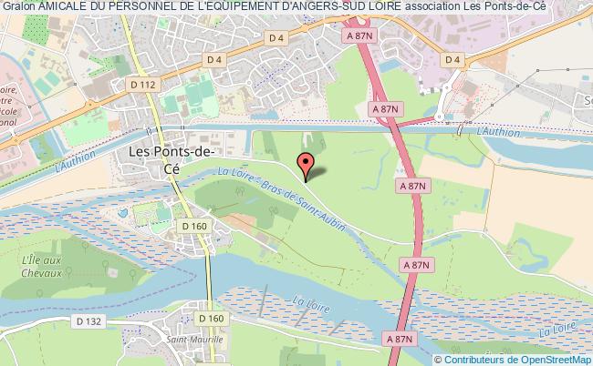 plan association Amicale Du Personnel De L'equipement D'angers-sud Loire Les   Ponts-de-Cé