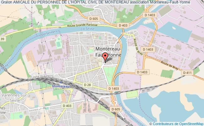 plan association Amicale Du Personnel De L'hopital Civil De Montereau Montereau-Fault-Yonne