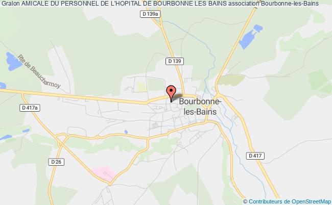 plan association Amicale Du Personnel De L'hopital De Bourbonne Les Bains Bourbonne-les-Bains