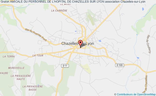 plan association Amicale Du Personnel De L'hopital De Chazelles Sur Lyon Chazelles-sur-Lyon