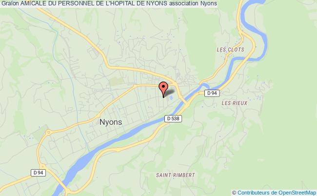 plan association Amicale Du Personnel De L'hopital De Nyons Nyons