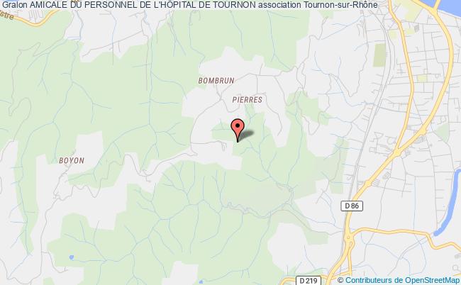plan association Amicale Du Personnel De L'hÔpital De Tournon Tournon-sur-Rhône
