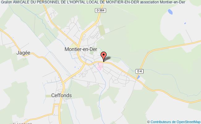 plan association Amicale Du Personnel De L'hopital Local De Montier-en-der Montier-en-Der