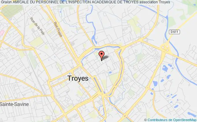 plan association Amicale Du Personnel De L'inspection Academique De Troyes Troyes
