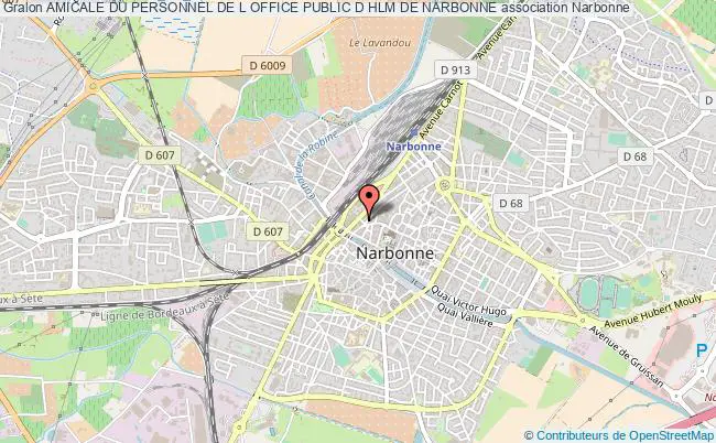 plan association Amicale Du Personnel De L Office Public D Hlm De Narbonne Narbonne