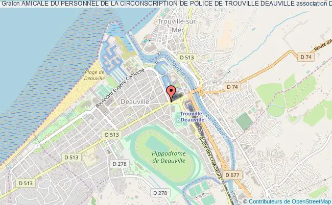 plan association Amicale Du Personnel De La Circonscription De Police De Trouville Deauville Deauville