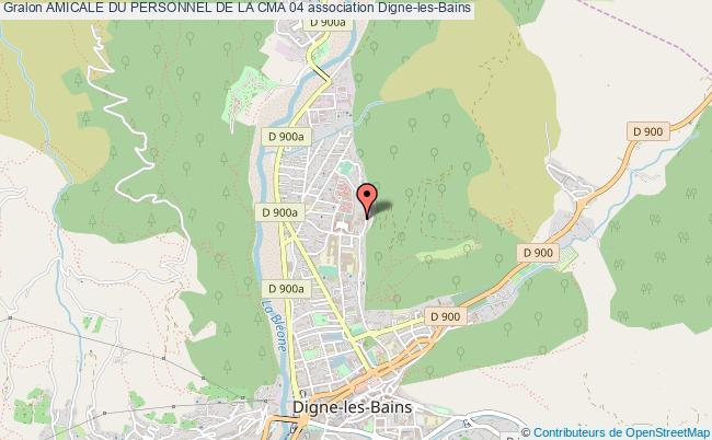plan association Amicale Du Personnel De La Cma 04 Digne-les-Bains