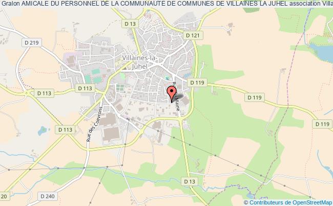plan association Amicale Du Personnel De La Communaute De Communes De Villaines La Juhel Villaines-la-Juhel