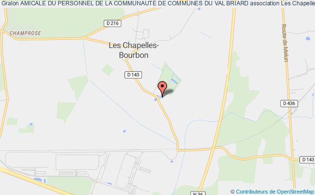 plan association Amicale Du Personnel De La CommunautÉ De Communes Du Val Briard Chapelles-Bourbon