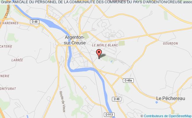 plan association Amicale Du Personnel De La Communaute Des Communes Du Pays D'argenton/creuse Argenton-sur-Creuse