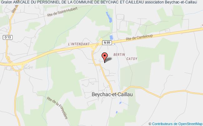 plan association Amicale Du Personnel De La Commune De Beychac Et Cailleau Beychac-et-Caillau