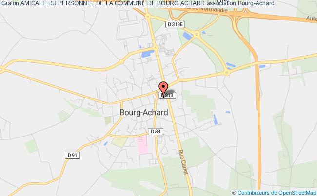 plan association Amicale Du Personnel De La Commune De Bourg Achard Bourg-Achard