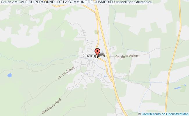 plan association Amicale Du Personnel De La Commune De Champdieu Champdieu