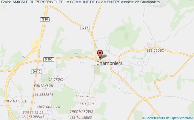 plan association Amicale Du Personnel De La Commune De Champniers Champniers