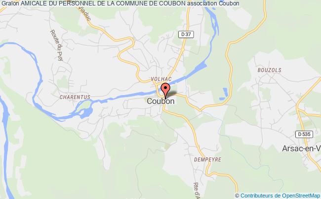 plan association Amicale Du Personnel De La Commune De Coubon Coubon