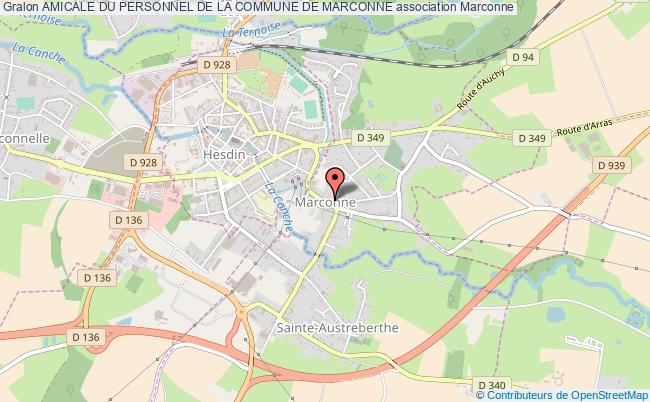 plan association Amicale Du Personnel De La Commune De Marconne Marconne