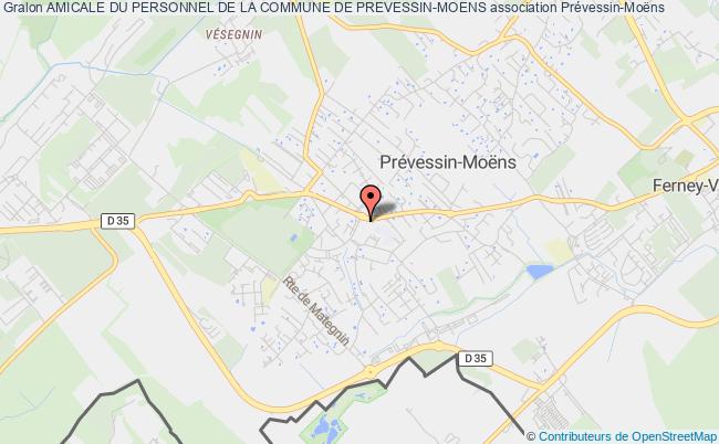 plan association Amicale Du Personnel De La Commune De Prevessin-moens Prévessin-Moëns
