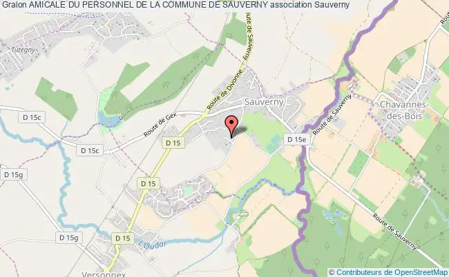 plan association Amicale Du Personnel De La Commune De Sauverny Sauverny