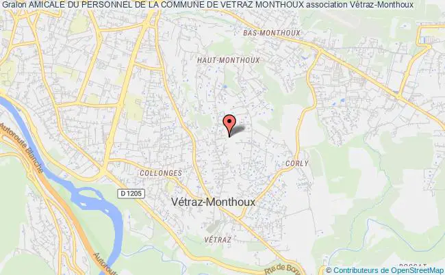 plan association Amicale Du Personnel De La Commune De Vetraz Monthoux Vétraz-Monthoux