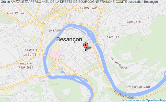 plan association Amicale Du Personnel De La Dreets De Bourgogne Franche-comtÉ Besançon