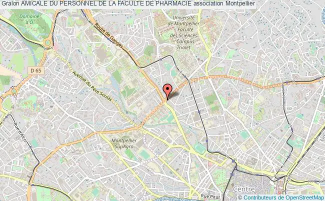plan association Amicale Du Personnel De La Faculte De Pharmacie Montpellier