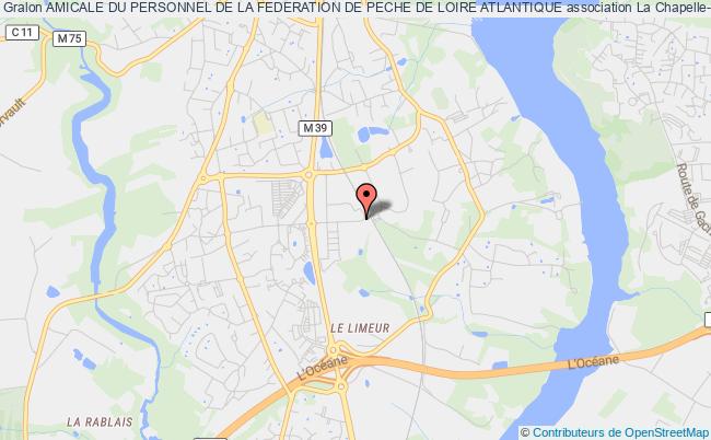 plan association Amicale Du Personnel De La Federation De Peche De Loire Atlantique La    Chapelle-sur-Erdre