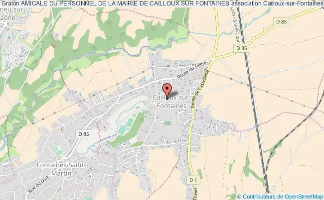 plan association Amicale Du Personnel De La Mairie De Cailloux Sur Fontaines Cailloux-sur-Fontaines