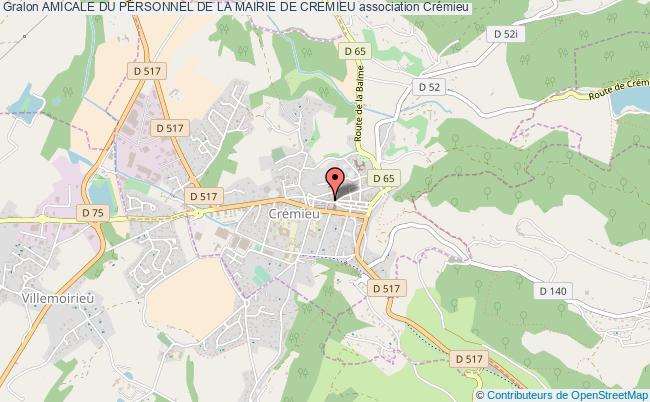 plan association Amicale Du Personnel De La Mairie De Cremieu Crémieu
