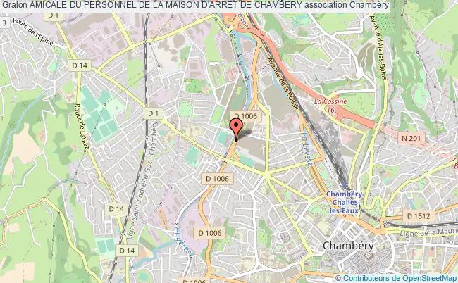 plan association Amicale Du Personnel De La Maison D'arret De Chambery Chambéry