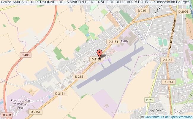 plan association Amicale Du Personnel De La Maison De Retraite De Bellevue A Bourges Bourges
