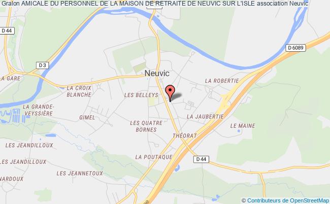 plan association Amicale Du Personnel De La Maison De Retraite De Neuvic Sur L'isle Neuvic
