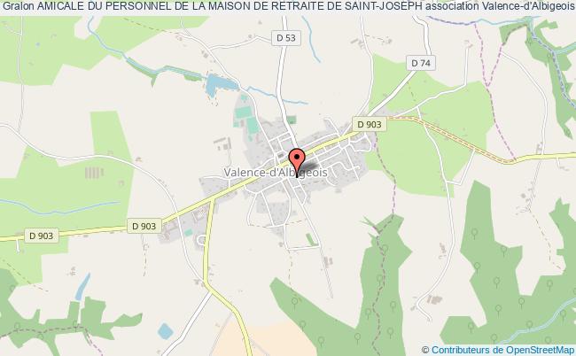 plan association Amicale Du Personnel De La Maison De Retraite De Saint-joseph Valence-d'Albigeois