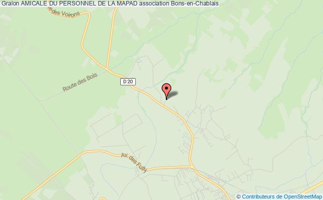 plan association Amicale Du Personnel De La Mapad Bons-en-Chablais